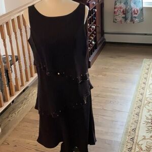 Elegant Black Sleeveless Dress
